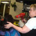 Illo blow drying hair