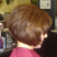 styled hair